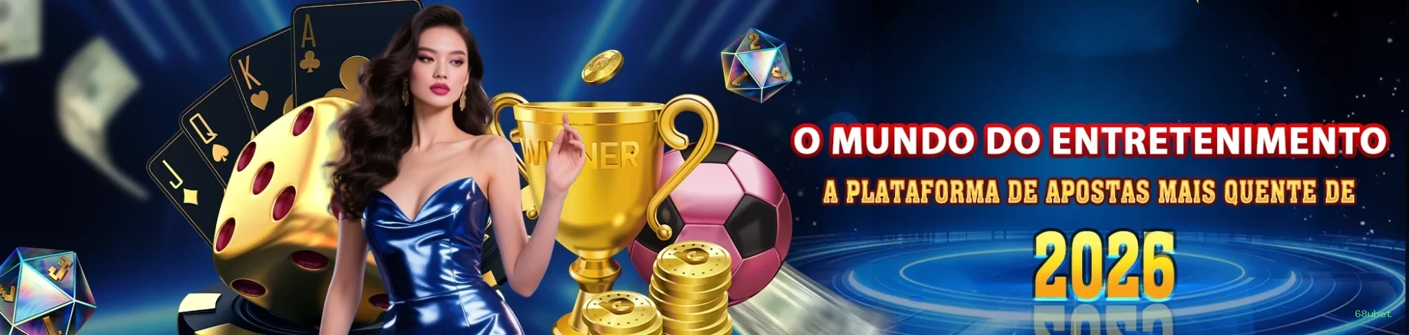 Imagem promocional do cadastro da 68ubet